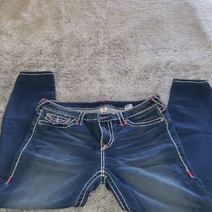 True Religion skinny ankle jeans